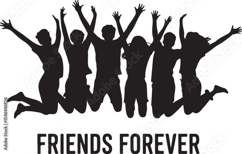 friend forever love jumpers vector