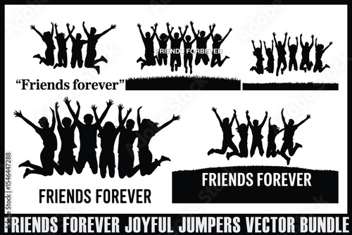 friend forever love jumpers vector