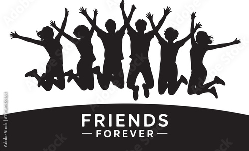 friend forever love jumpers vector
