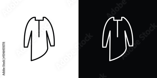 Kurta icon in black. flat graphic vector icon