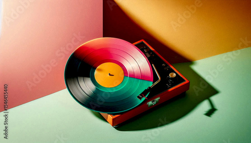 Perfect image for retro music blog, vintage lifestyle, or nostalgic merchandise