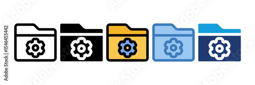 Folder Settings Icon Element For Design