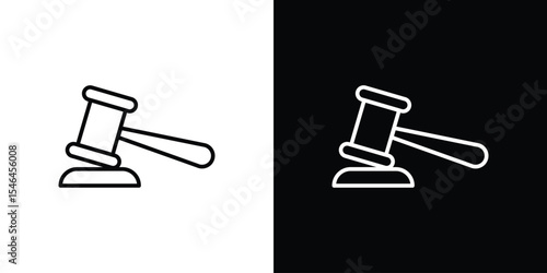 Law icon in black. flat graphic vector icon
