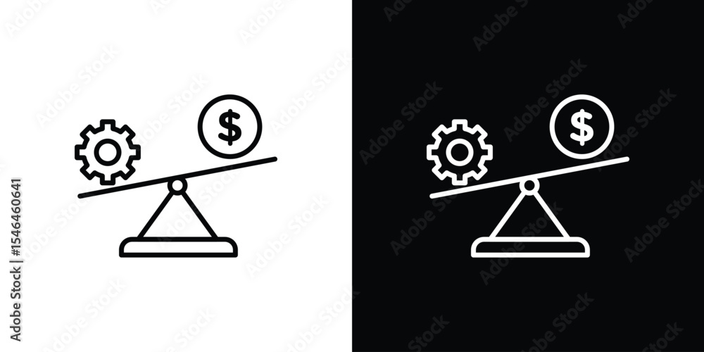 Photography Leverage icon in black. flat graphic vector icon