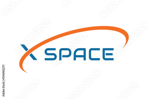 X Space Logo - Modern Aerospace Branding