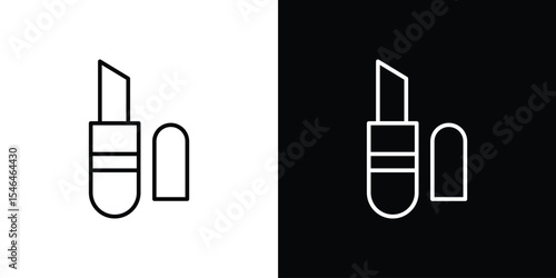 Lip balm icon in black. flat graphic vector icon