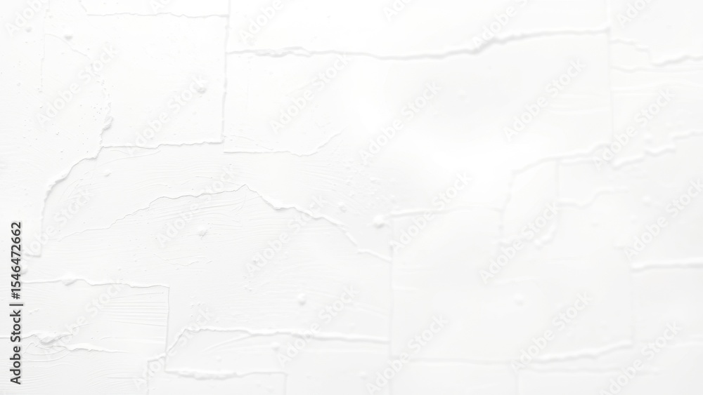 Obraz premium White painted brick wall with rough texture and subtle shadows