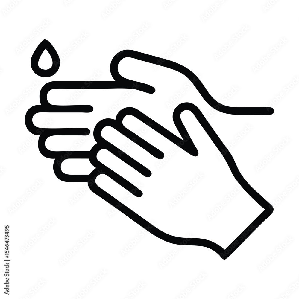 Wash your hands icon set clean hands vector symbol sanitize Wash your hands icon set clean hands vector symbol sanitize