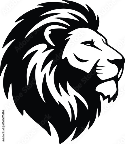 Wallpaper Mural premium black and white lion head vector illustration various angles and styles, fierce lion logo icon majestic animal clip art graphics isolated lion vectors for branding design and print mascot Torontodigital.ca