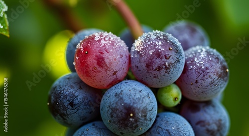 Wallpaper Mural fresh, ripe grapes on branches, ready for a healthy and sweet summer treat Torontodigital.ca