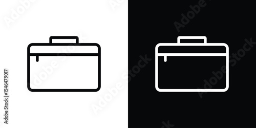 Makeup box icon in black. flat graphic vector icon