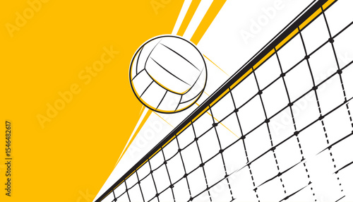 Volleyball background design. Sports concept

