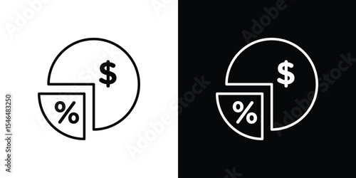 Margin icon in black. flat graphic vector icon