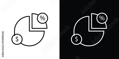 Margin icon in black. flat graphic vector icon