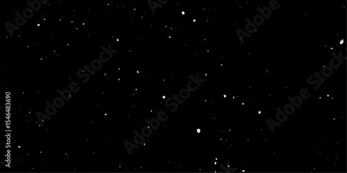 Snow flakes winter snowfall white light vector background. Christmas background, white snow on black background for edit photo.	