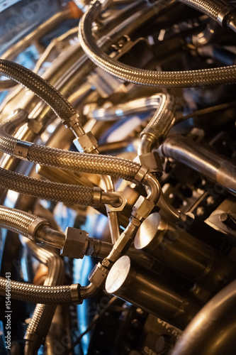 Aerospace gas turbine engine with structural