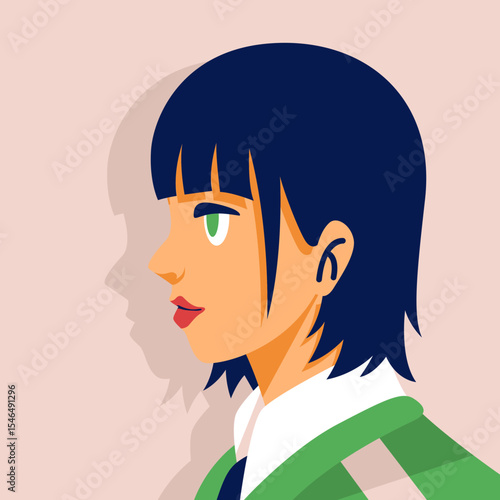 Self portrait illustration
