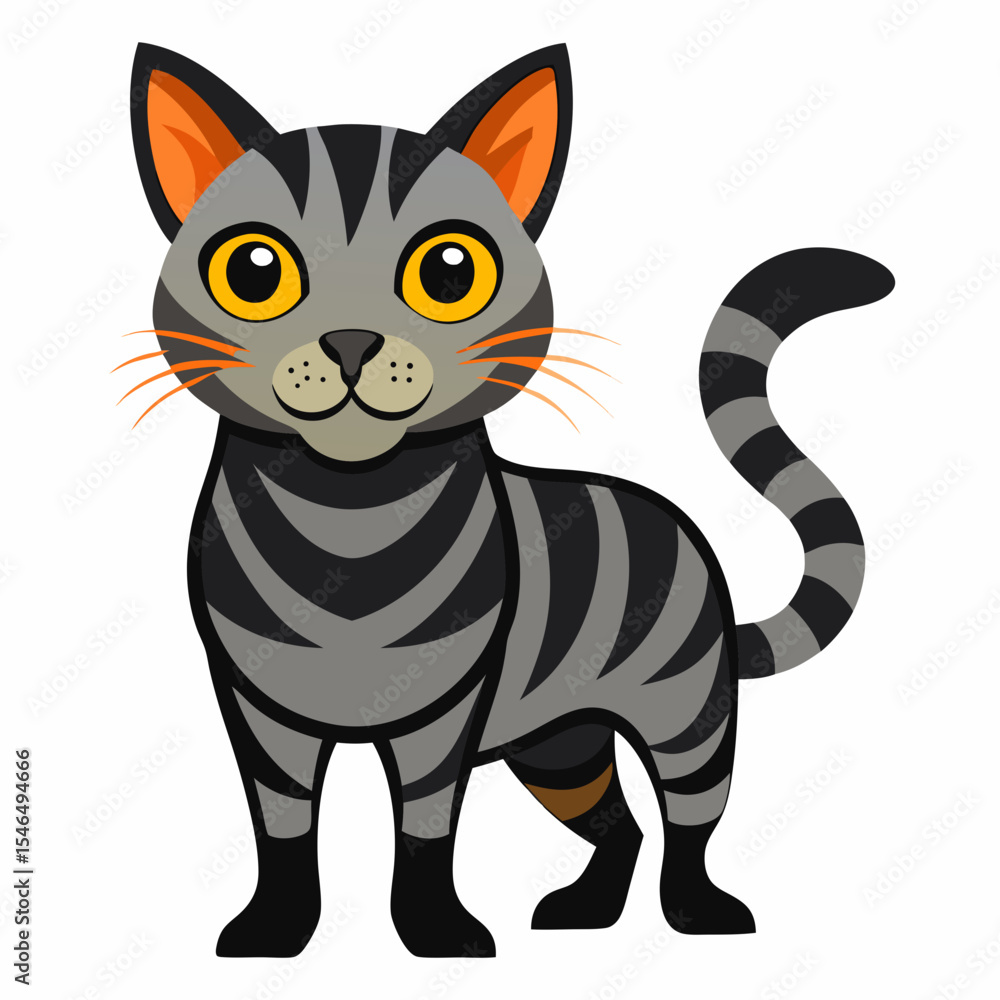 Obraz premium vector illustration of a cat