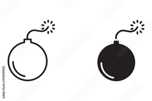  Bomb icon set, explosive icon. explosive device. Flat design style. bomb icon vector illustration isolated on white background, bomb icon eps. bomb icon graphic design vector symbol.