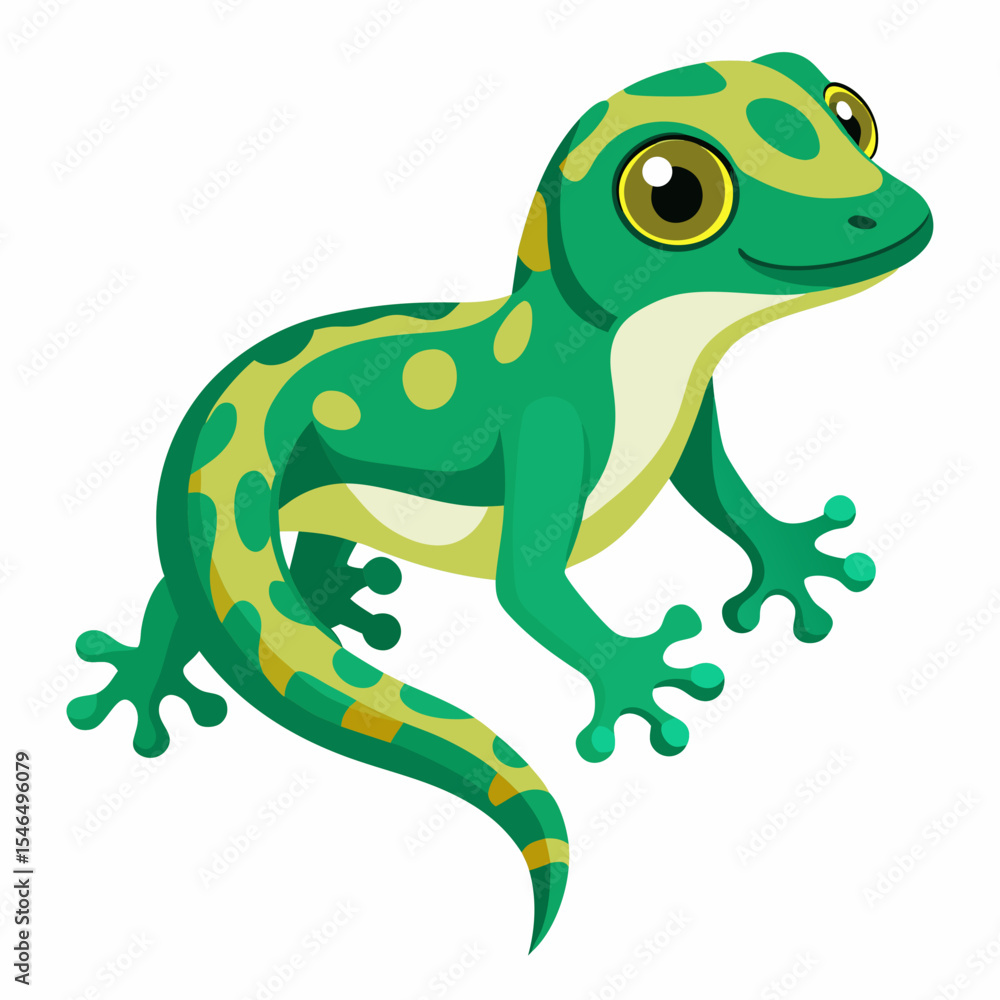 Fototapeta premium green frog with a smile