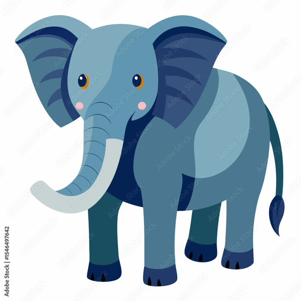 Obraz premium funny elephant cartoon