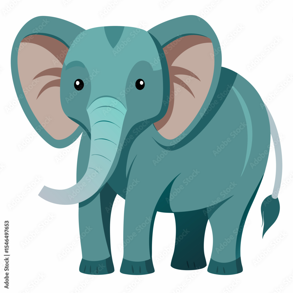 Fototapeta premium funny elephant cartoon