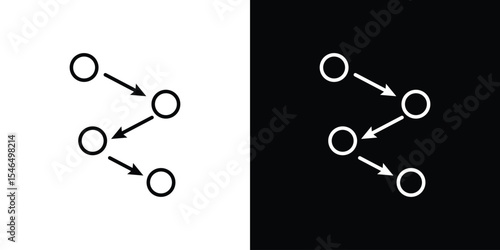 Methodology icon in black. flat graphic vector icon