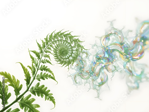 Wallpaper Mural Evolution of plant: A captivating botanical scene that shows the evolution of a plant in a photorealistic style. Depicting the natural growth Torontodigital.ca