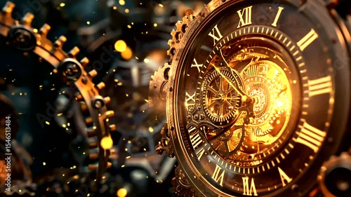 Wallpaper Mural Intricate gears and clockwork mechanism Torontodigital.ca