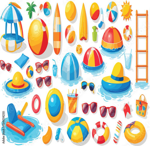 Collection of black and white line art icons representing travel and airport related symbols