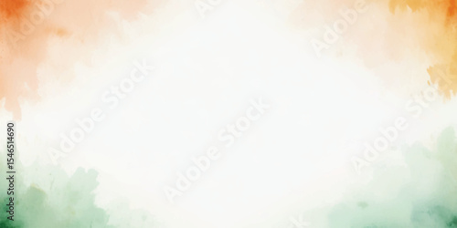 Indian flag tricolor watercolor background for independence day and republic day design