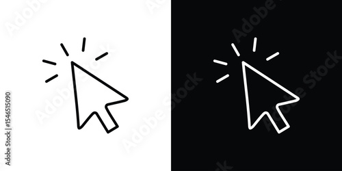Mouse icon in black. flat graphic vector icon
