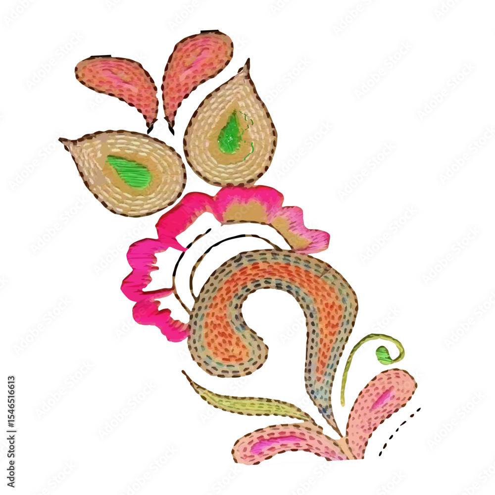 Obraz premium A multicolored beautiful flower design