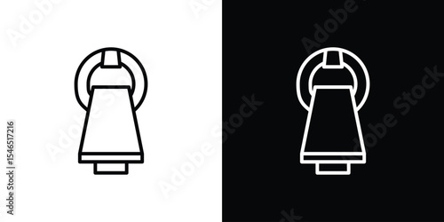 MRI icon in black. flat graphic vector icon