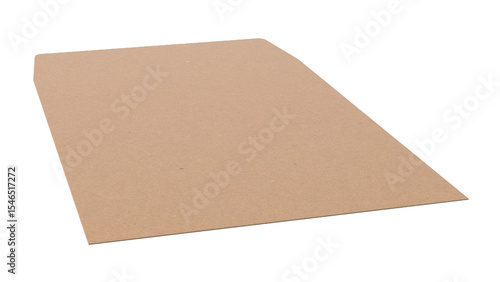 A flat, brown cardboard sheet suitable for various crafting and packaging purposes.