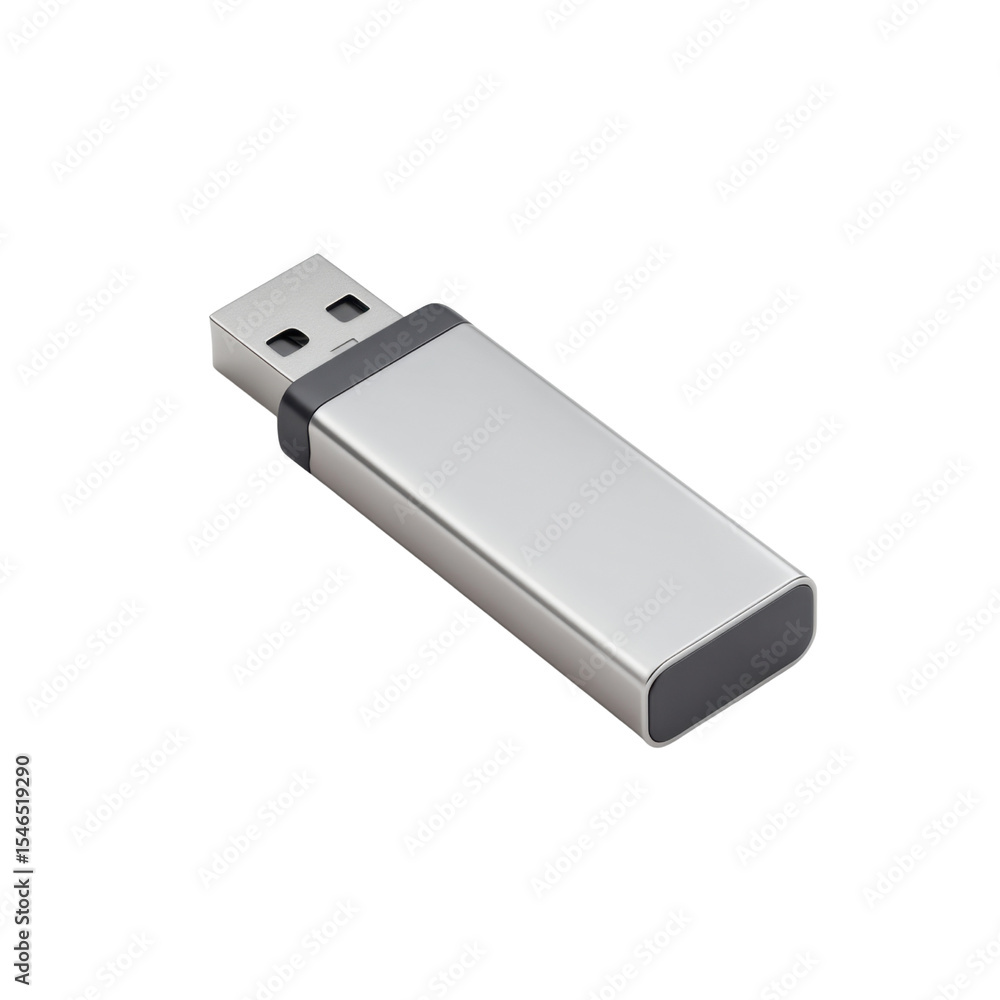 Modern Silver USB Flash Drive with Minimalist Design for Data Storage and Transfer Needs Transparent background or png Modern Silver USB Flash Drive with Minimalist Design for Data Storage and Transfer Needs Transparent background or png