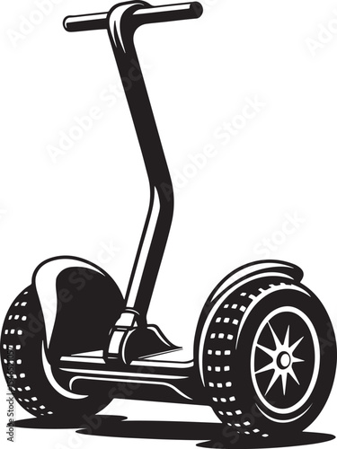 Segway silhouette vector illustration graphic