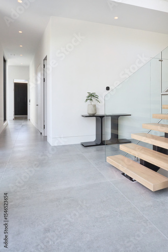 interior modern house wood floor high qulity luxery finishes concrete floor