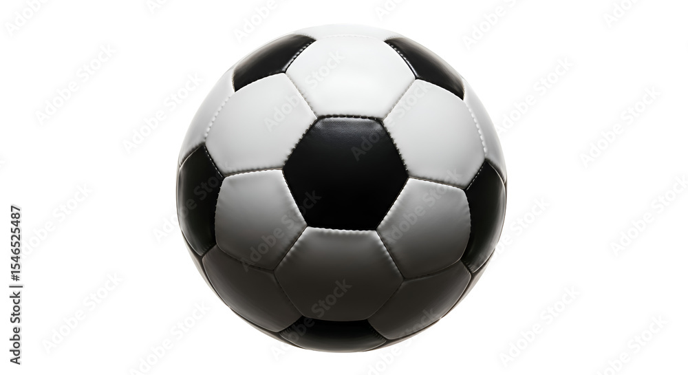 Fototapeta premium Soccer Ball Displays Transparent Background