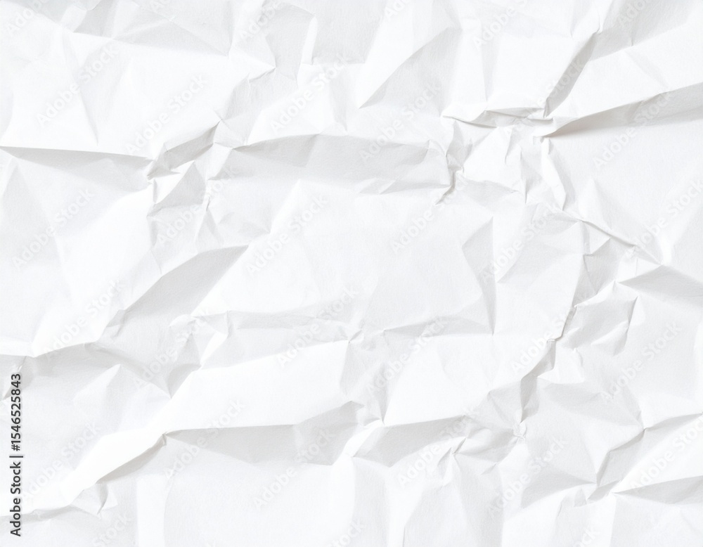White Crumpled Paper Texture Overlay – High-Resolution White Crumpled Paper Texture Overlay – High-Resolution