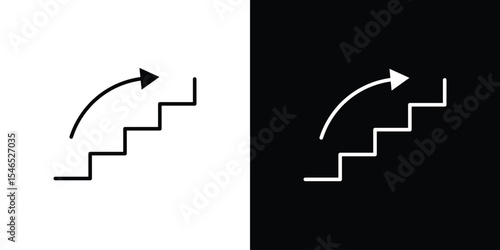Next steps icon in black. flat graphic vector icon