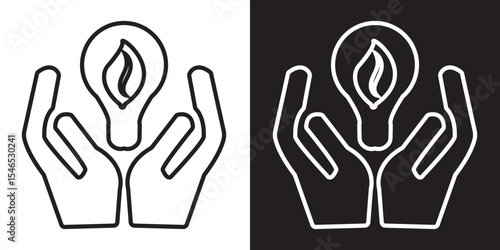 Energy Efficiency Icons.  Vector illustration. EPS 10/AI