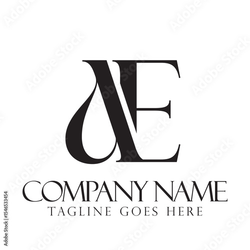 Letter AE or EA Luxury Vector Logo Design for Fashion, Jewelry, and Boutique. 標誌設計, ロゴデザイン, Diseño de logotipo
