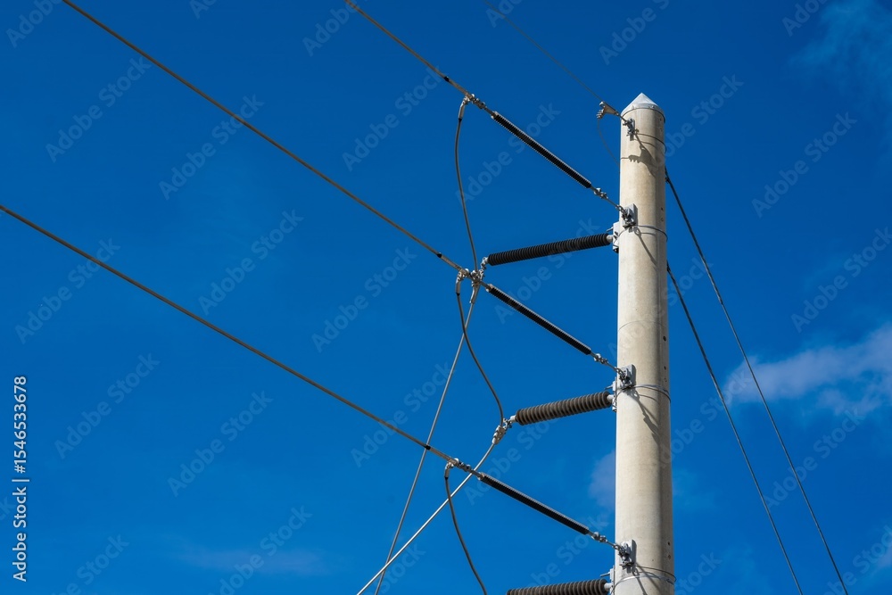 Fototapeta premium high voltage power lines