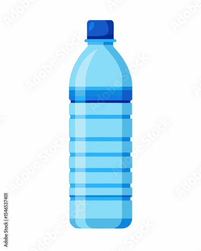 Plastic bottle of water illustration
