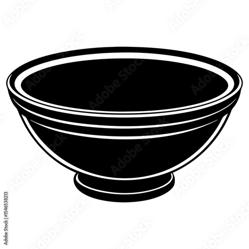 Empty bowl isolated on white background