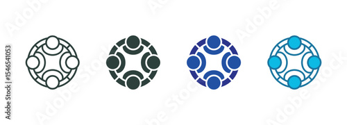 Collaborative Icon Set Multiple Style Of