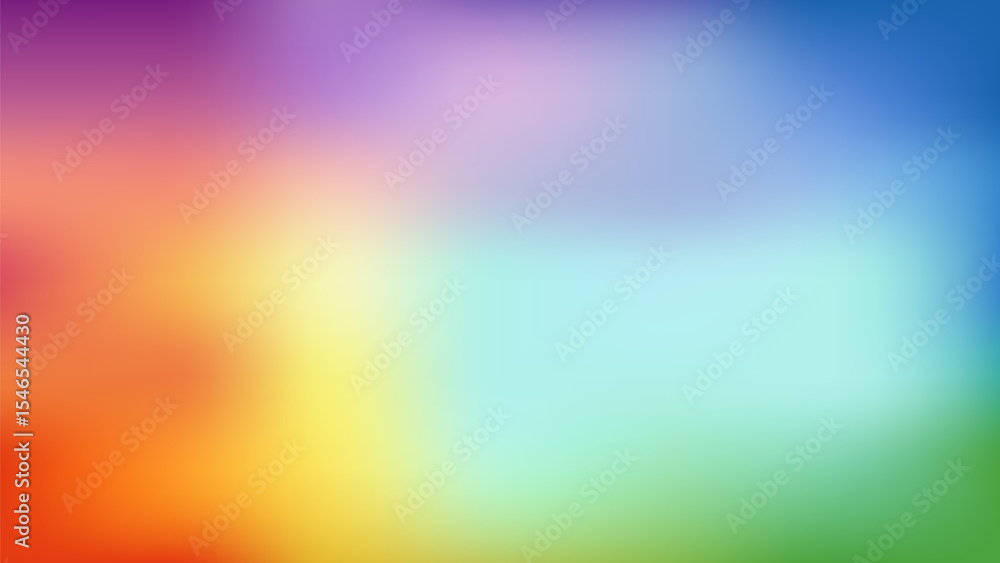 Obraz premium Soft Rainbow Gradient: Dreamy, Pastel Blend Background Texture