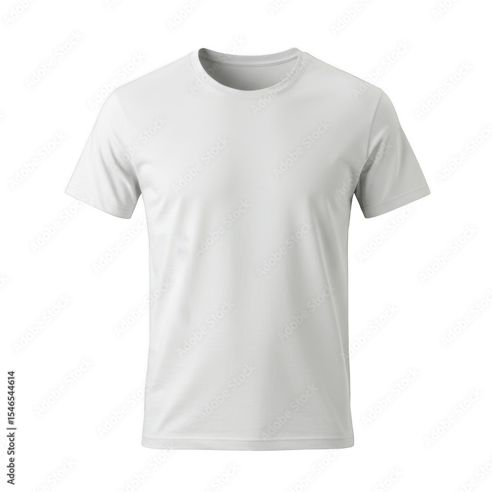 White t-shirt isolated on transparent background for apparel design and mockups. White t-shirt isolated on transparent background for apparel design and mockups.