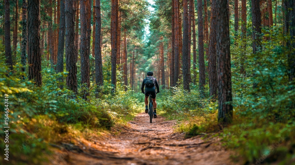 Fototapeta premium biking, cycling, outdoor, tree, nature, adventure, sport, recreation, leisure, trail, forest, landscape, travel, exploration, fitness, exercise, activity, equipment, gear, sustainable, tourism, hobby,